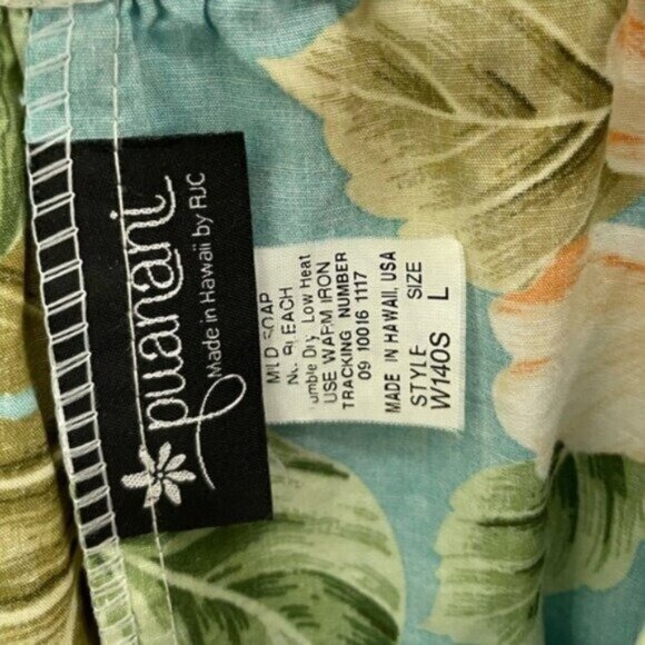 Vintage Hawaiian Tropical Mod Midi Dress Boho Beach Summer Relaxed Fit Floral - Picture 3 of 4